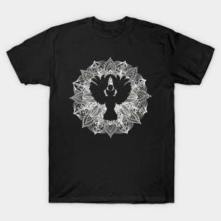 Abstract Owl Mandala Circle T-Shirt